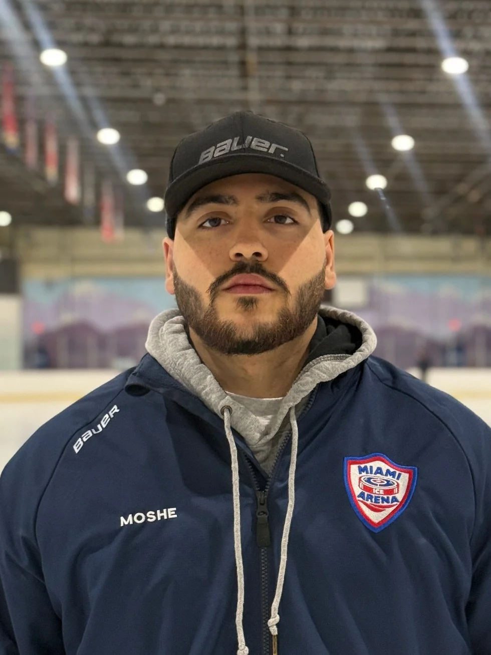 Miami Ice Arena hockey staff member