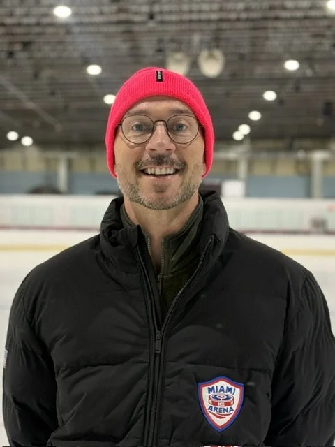 David Redlin, Skating Director at Miami Ice Arena, on the rink